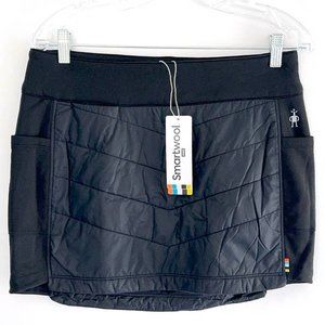 SMARTWOOL  Smartloft Pull On Sport SKIRT  Marino WOOL Black Quilted NWT Womens M